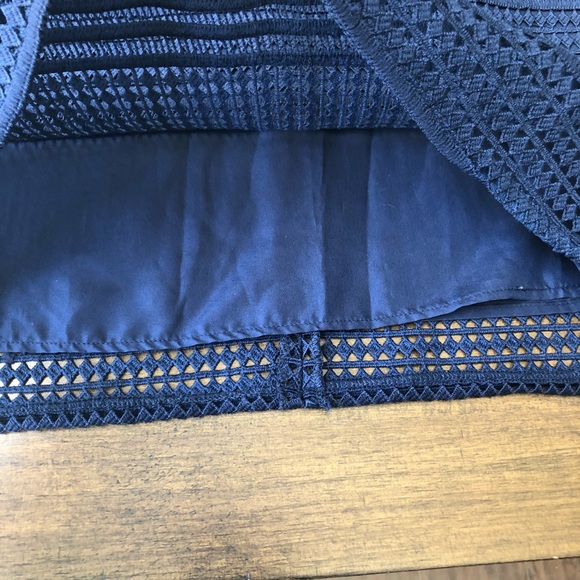 Cupcakes & Cashmere Preppy Navy collared mini dress - Picture 8 of 9